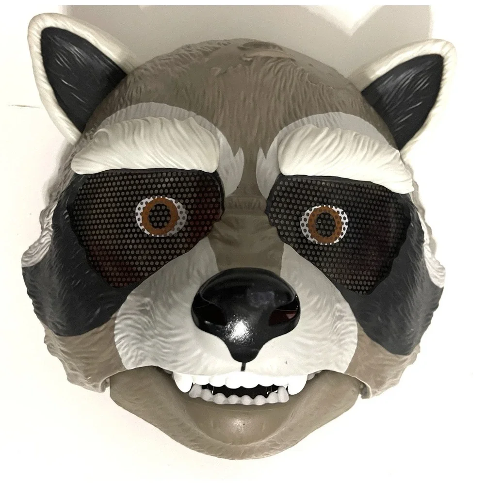 2014 Marvel Guardians of the Galaxy Rocket Raccoon Cosplay Moving Face Mask Toy